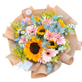 Bouquet misto con girasoli